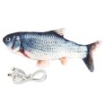 thumbnail image 2 of Yinanstore Electric Simulation Toys Simulation ShapeInteractive Pets Chew Bite Supplies for Cat/Kitty/Kitten/ , Grass Carp, 2 of 8