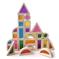 thumbnail image 2 of Wooden Rainbow Stacking Blocks,Montessori Sensory Building Toys for Toddler 2-7 Years Old, Best Educational Toys for Baby Boys or Girls Gift, 25 Pcs Colorful Wooden Building Blocks, 2 of 6