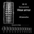 thumbnail image 1 of mtvxesu False nail Lightweight, Non-marking, Full-coverage, Flexible And Non-damaging Nail Set, For Soaking Or Extending Nails, 240 Pieces Per Box., 1 of 2