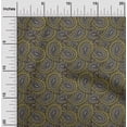 thumbnail image 2 of oneOone Polyester Spandex Gamboge Yellow Fabric Asian Paisley Block Craft Projects Decor Fabric Printed By The Yard 56 Inch Wide, 2 of 5