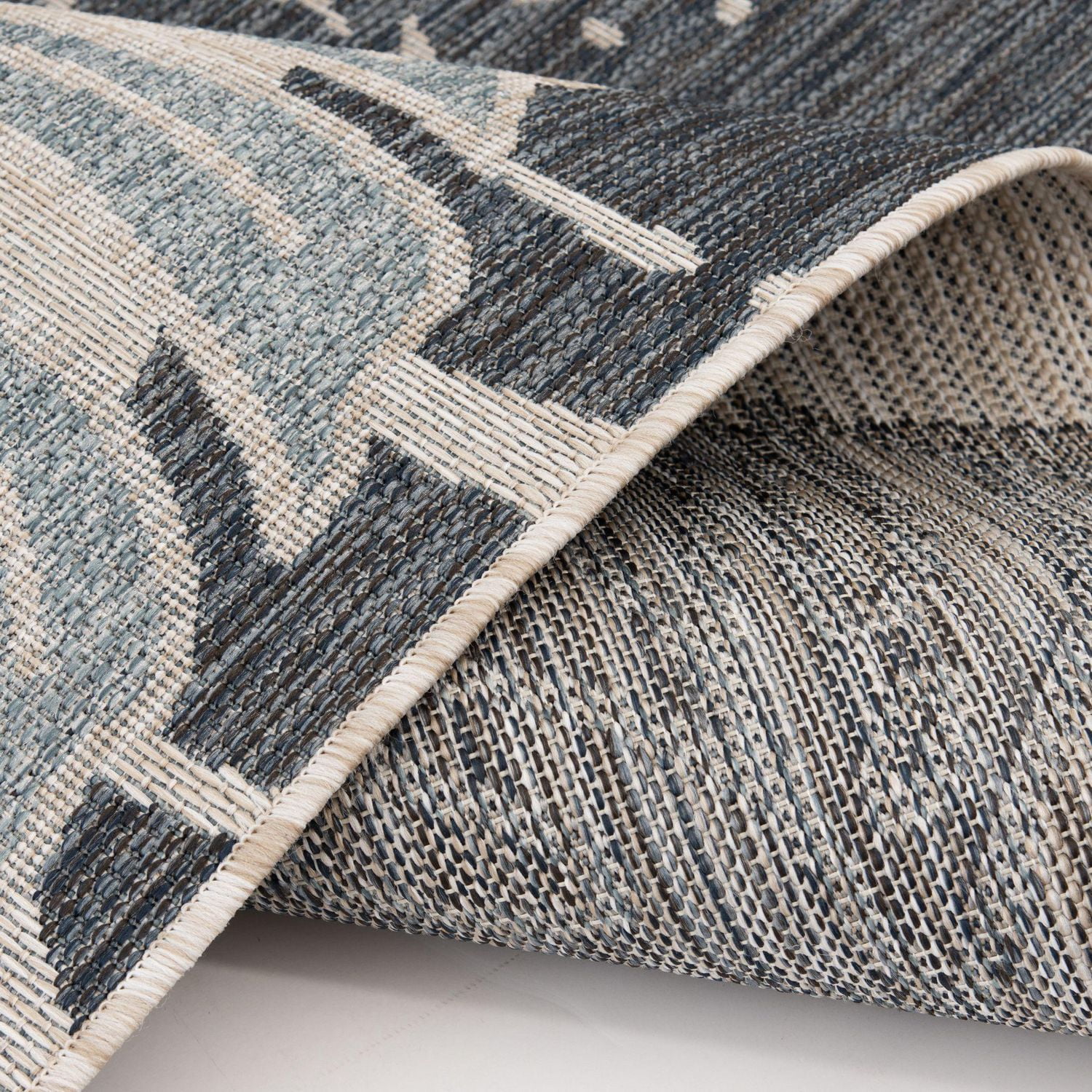Hayweld Blue and Grey Woven Area Rug