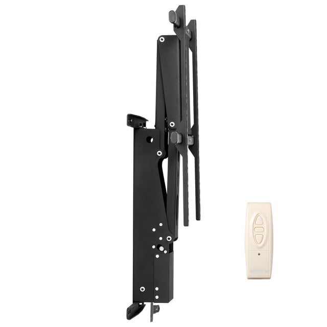 KFFKFF Support Mural Motorisé pour Téléviseur, Support pour Téléviseur de 32 à 65 Pouces, Support de Plafond Électrique Réglable pour Téléviseur, Support Motorisé Rabattable pour Téléviseur avec VESA Max 24 x 24 Po
