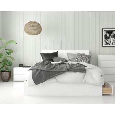 Nexera ensemble de chambre à coucher 3 pièces Malaga, Blanc