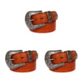 thumbnail image 3 of Ruiboury Embossed Pattern Belt With Fine Craftsmanship For Vintage And Western Looks Long Fashion Embossed Pattern Rivet Belt Long flowers yellow 125cm 3Set, 3 of 6