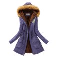 thumbnail image 1 of MAWCLOS Parka pour Femmes Veste à Cordon Manteau d'Hiver Décontracté à Capuche Bleu Royal m, 1 of 2