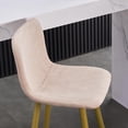 thumbnail image 2 of Homylin Modern Counter Height Bar Stools Set of 2, 30" Upholstered Bar Chairs Dining Stool with Backs, Golden Legs and Footrest for Home Bar Kitchen Island, 2 of 9