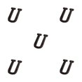thumbnail image 2 of relayinert Durable And Rustproof Metal House Number Plaque Impeccable Door Decoration Easy To Install Metal Letters House Numbers B17--U 5Set, 2 of 6