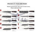 thumbnail image 2 of MDHAND Kitchen Knives Laser Damascus pattern chef knife Sharp Cleaver Slicing Utility Knives tool, 2 of 3