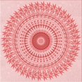 thumbnail image 1 of Ahgly Company Tapis d'Aire Intérieur Lavable à la Machine, Carré, Transitionnel, Rouge, 8 Pieds Carré, 1 of 7