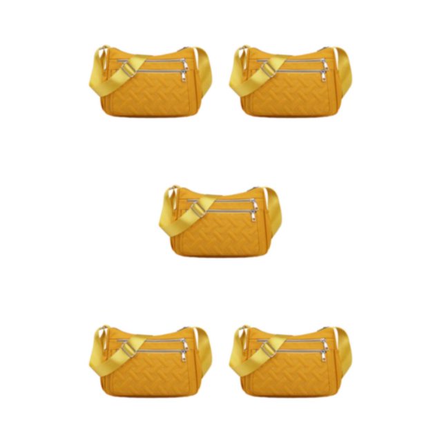 Youkk Stay Organized With Multipurpose Messenger Bag Large Capacity Crossbody Bag yellow 5Set