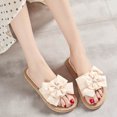 thumbnail image 1 of LSLJS Women's Summer Flip-Flops Rhinestone Pearl Flower Flat Beach Sandals, Flats Shoes, 1 of 8