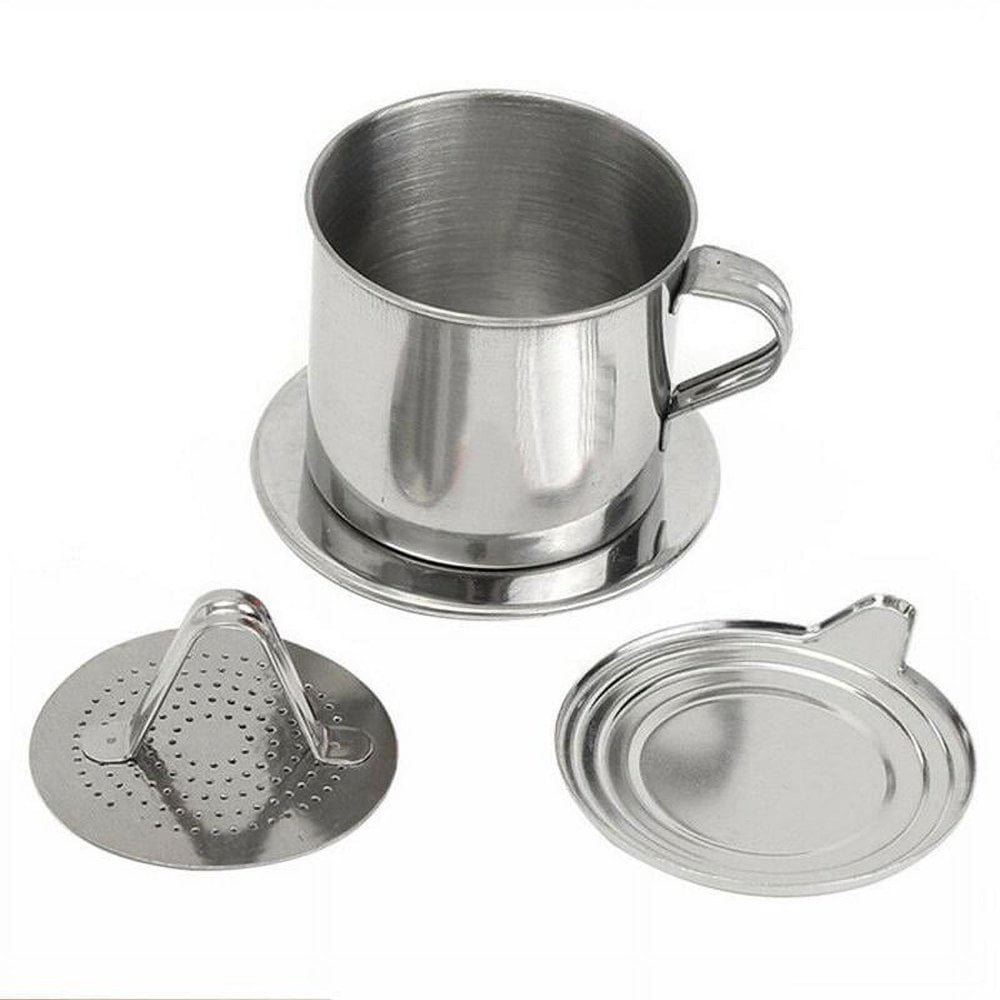 HLONK Stainless Steel Vietnamese Coffee Drip Press Maker Single Cup For Office