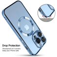 thumbnail image 1 of Ultra-thin beautiful protective case for iPhone 15 13 14 12 11 Pro Max 15 Plus, suitable for Magsafe wireless charging magnetic electroplating protective case, 1 of 5