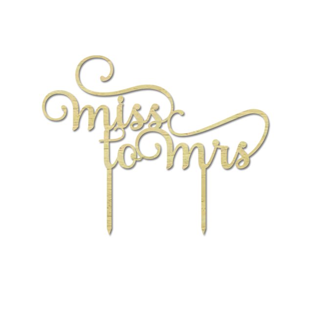 Miss To Mrs Bridal Shower Cake Topper Custom Rustic Wooden Wedding Cake Topper Cake Decoration 7-8 Inches Wide