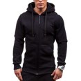thumbnail image 2 of ORUYROP Sweat à Capuche Zippé pour Hommes, Mode Automne/hiver 2023, Veste Décontractée à Manches Longues, 2 of 4