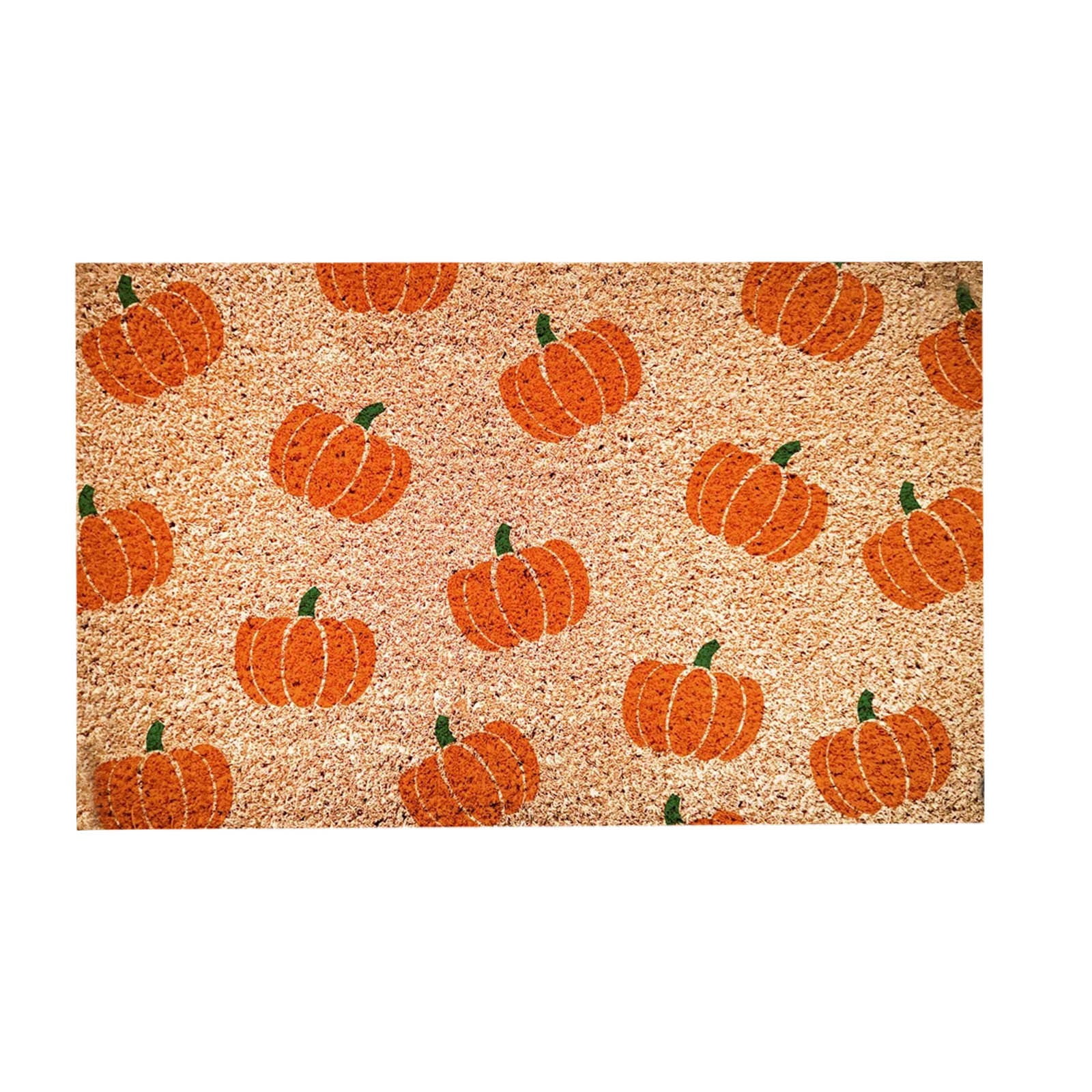 Hello Pumpkin Welcome Doormat Cute Autumn Door Mat Crystal Velvet Floor ...