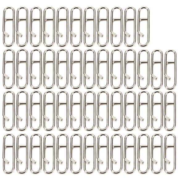 fastboy 50 Pcs Pince à Pression de Pêche Boucle à Maillons Rapides Changement Rapide Interverrouillage pour Évier Pince en Forme de 8 Accessoires de Pêche