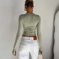 thumbnail image 3 of Birdeem Leggings Unis pour Femmes T-Shirt à Trou Rond Spice Girl Ajusté Montre Manches Longues Hauts T-Shirt, 3 of 7