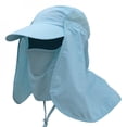 thumbnail image 4 of Final Clear Out! Sun Caps Fishing Cap Flap Hats Sunshade UV Protection Caps Removable Neck&Face Flap Cover Caps Black, 4 of 6
