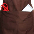 thumbnail image 3 of 3X Plain Apron Front Pocket for Butchers Kitchen Cooking Craft Baking Waiter - Brown, 3 of 5