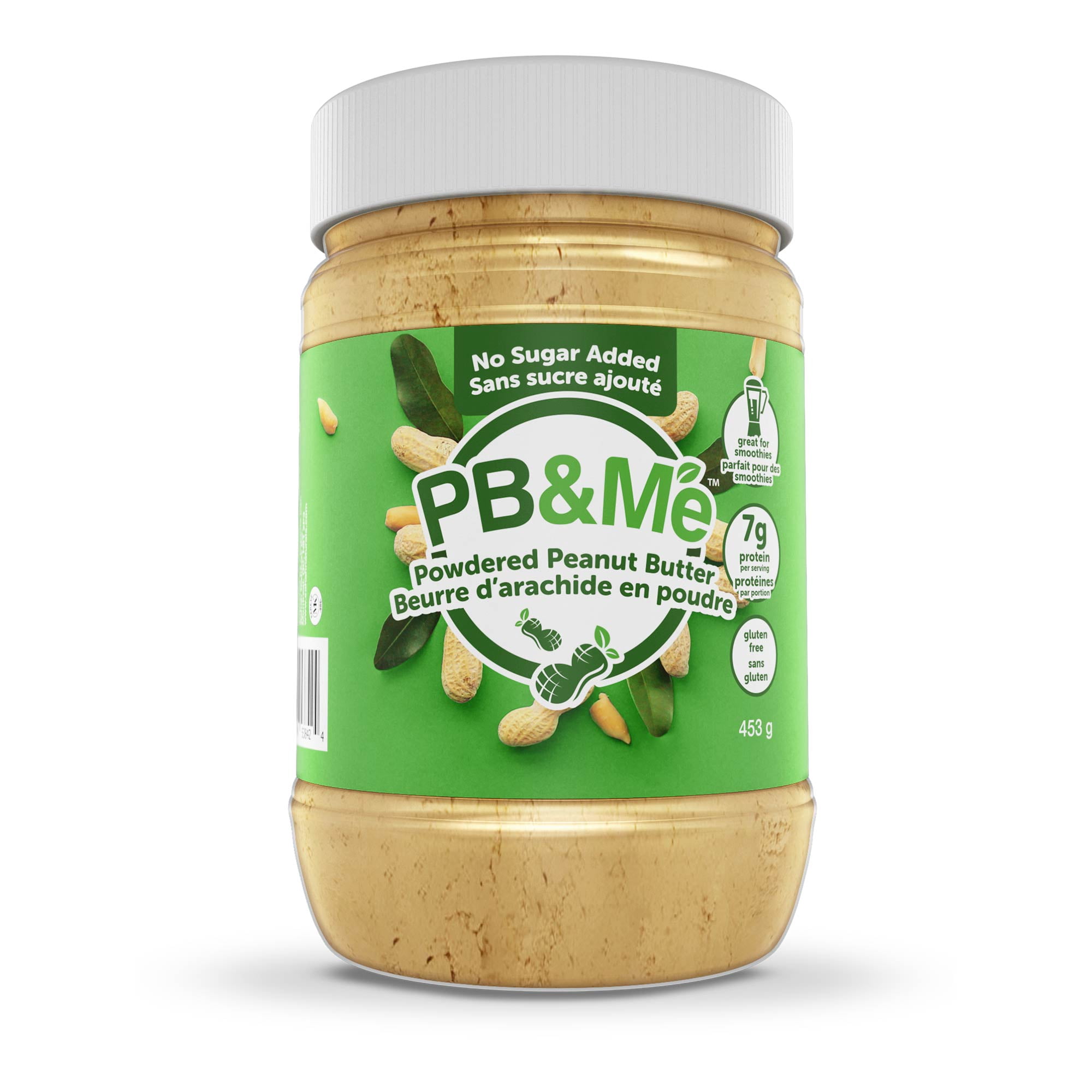 PB&Me Powdered Peanut Butter - No Sugar Added, 453g