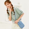 thumbnail image 2 of Women Mini Crossbody Bag with Pocket Solid Pattern Zip Handbags Multipurpose Mini Shoulder Bag Purse, 2 of 8