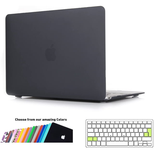 Étui pour MacBook 12, Étui Rigide en Plastique Ultra Mince avec Protecteur de Clavier Transparent UE, Housse de Protection pour Apple MacBook 12 Retina, Modèle : A1534