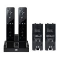 thumbnail image 4 of CTA Digital Wii Remote Dual Charge Station with 2 Rechargeable Batteries (Black), 4 of 4