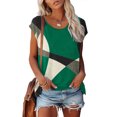 thumbnail image 2 of Blouses à Manches Courtes pour Femmes Mode Femmes Mode Manches Courtes Col Rond T-Shirt Imprimé Blouse Hauts Amples T-Shirts d'Été pour Femmes Hauts à Manches Courtes Femmes Blouse à Manches Courtes, 2 of 6