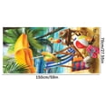 thumbnail image 3 of Dvkptbk Beach Towel Summer Beach Slippers Beach Towel Microfiber Double-sided Velvet Beach Towel Swimming Towel Versatile Beach Towel Beach Essentials on Clearance, 3 of 3