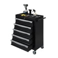 thumbnail image 1 of QinaQin 5-Drawer Rolling Tool Chest, Keyed Lock, Large Capacity, Black, 1 of 7