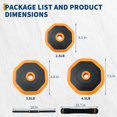 thumbnail image 3 of YUSAZENS 44LBS Octagonal Multi Functional Sand Filled PE Dumbbell Set Adjustable Home Full Body Strength Workout Fitness Equipment Orange, 3 of 8