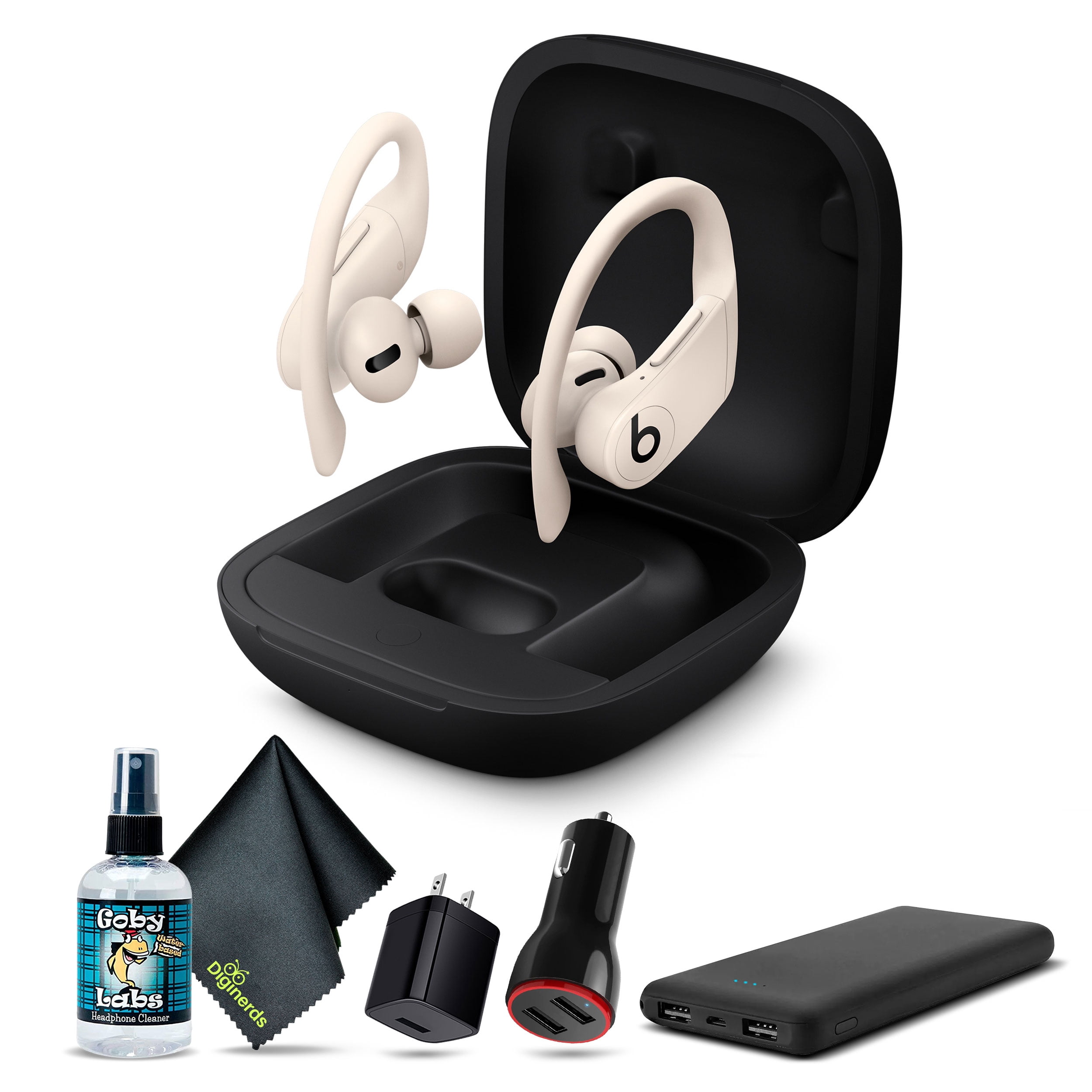 Beats by Dr. Dre Powerbeats Pro In-Ear Wireless Headphones (Ivory) Bundle with More Accessories