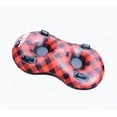 thumbnail image 1 of Pathfinder 61" Inflatable Unisex Double Snow Tube with winter plaid graphics, for ages 3 – 6 years, 1 of 5