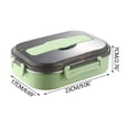 thumbnail image 2 of Vaidha Lunch Box 304 Stainless Steel Compartment Lunch Box Thickened Insulation Heating Fast Food Box Students Work Travellers Lunch Box, 2 of 6