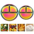 thumbnail image 2 of Dvkptbk Dinner Plate 304 Stainless Steel Partitioned Dinner Plates 20cm Kitchen Gadgets, 2 of 5