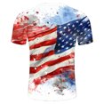 thumbnail image 4 of Birdeem Chemises pour Hommes Jour de l'Indépendance T-Shirt Imprimé Col Rond Manches Courtes, 4 of 12
