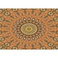 thumbnail image 1 of Ahgly Company Machine Washable Indoor Rectangle Transitional Mahogany Brown Area Rugs, 7' x 10', 1 of 7