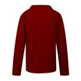 thumbnail image 5 of Yuyuzo Chemises à Manches Longues pour Femmes Col en V Couleur Unie Pull Tunique Blouses, 5 of 5