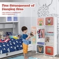 thumbnail image 4 of Costway Garde-Robe pour Enfants à 8 Cubes Commode pour Bébé Armoire de Chambre Penderie pour Vêtements avec Portes, 4 of 10