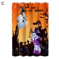 thumbnail image 3 of Shower Curtain Waterproof Quick Drying Decorative Fashionable Bathroom Bathing Curtain Halloween Decor Daily Use, 3 of 7