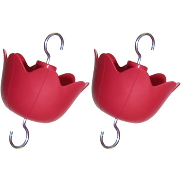 Hummers Mangeoire pour Colibris à Gogo, Protège-Insectes, Fosse pour Fourmis, 2 Pack$Garde-Fourmis pour Mangeoires pour Colibris, Rouge, 2 Pack$2 Pack Mangeoire pour Colibris, Mangeoires pour Oiseaux et Fleurs pour l'Extérieur