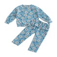 thumbnail image 1 of Baby Boys 2PCS Pants Sets Long Sleeve Round Neck Sweatshirt Tops Solid Color Pants Sets, 1 of 7
