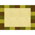 thumbnail image 1 of Ahgly Company Machine Washable Indoor Rectangle Transitional Dark Yellow Green Area Rugs, 2' x 4', 1 of 7