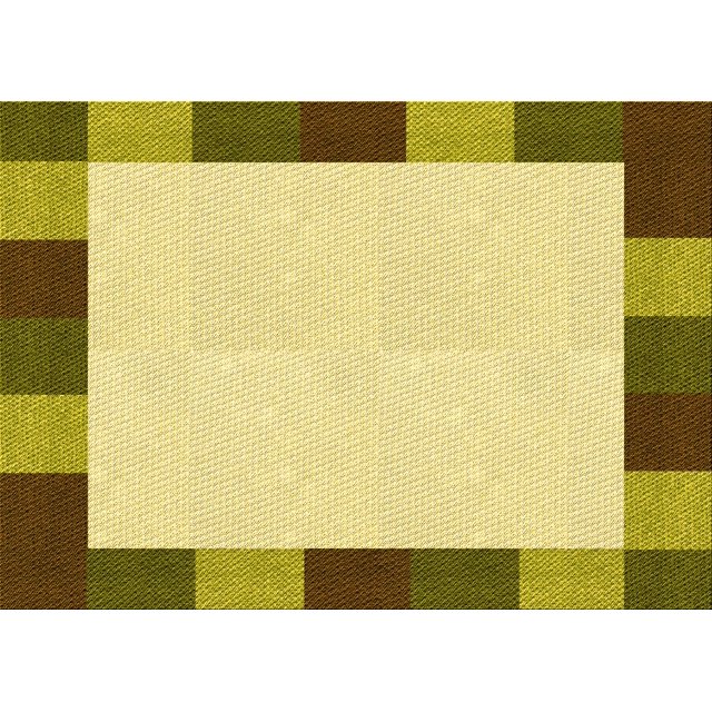 Ahgly Company Machine Washable Indoor Rectangle Transitional Dark Yellow Green Area Rugs, 3' x 5'