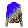 thumbnail image 4 of Mode Hoodies pour Femmes 2023 Sweatshirts Décontractés Sans Capuche Mode Manches Longues Imprimé Demi-Zip Col à Capuche Blouse 50 % de Réduction Liquidation Costumes Halloween/noël, 4 of 4