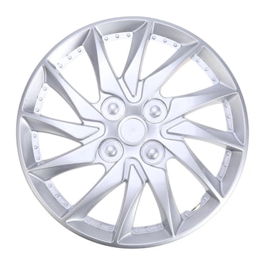 LEEYNEERWheel Hub Hubcaps Car Cap Cover Hubcap Trims Covers 14 Inch Capscase Auto Vehicle Automotive Tire Replacement Clip4Set