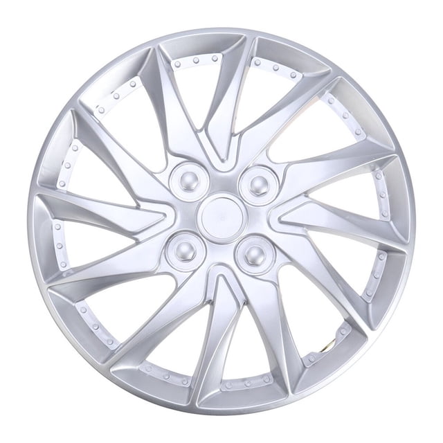 LEEYNEERWheel Hub Hubcaps Car Cap Cover Hubcap Trims Covers 14 Inch Capscase Auto Vehicle Automotive Tire Replacement Clip4Set