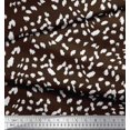 thumbnail image 3 of Soimoi Brown Poly Georgette Fabric Cow Animal Skin Print Fabric by the Yard 52 Inch Wide, 3 of 3