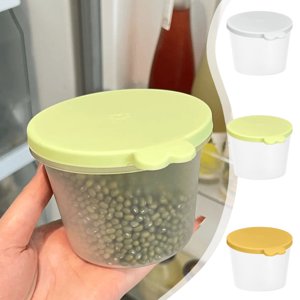 Uscallm 2Pcs Food Storage Containers Airtight Kitchen Pantry Organization Jars Plastic Sealing Containers for Grains Cereals Snacks Dry Food Preservation Household Storage Jars